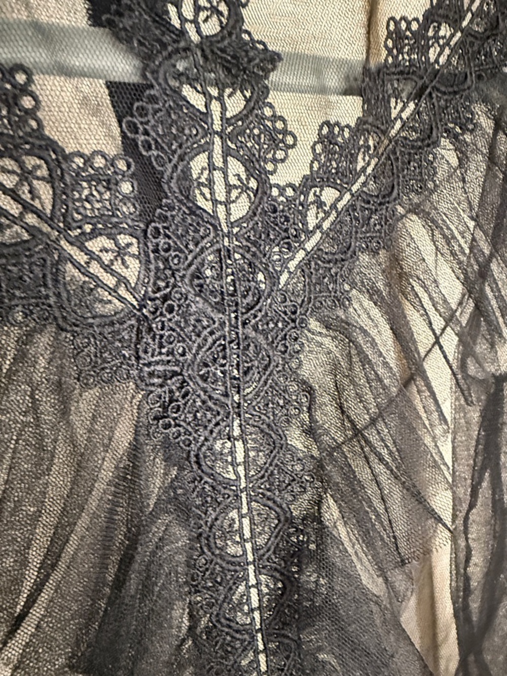 L.i.F.E. Love Is For Eternity Sheer Black Lace Blouse - Picture 3 of 4